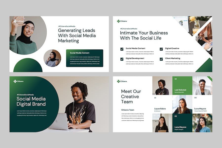 社交媒体营销推广策略运营宣传方案PPT模板 - PPT派