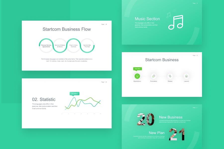 Startcom-startup-minimalist-powerpoint-template - PPT派