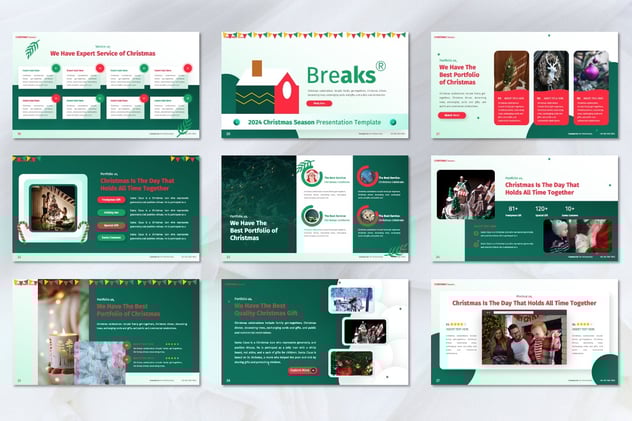 圣诞节主题演讲推介Keynote模板 - PPT派