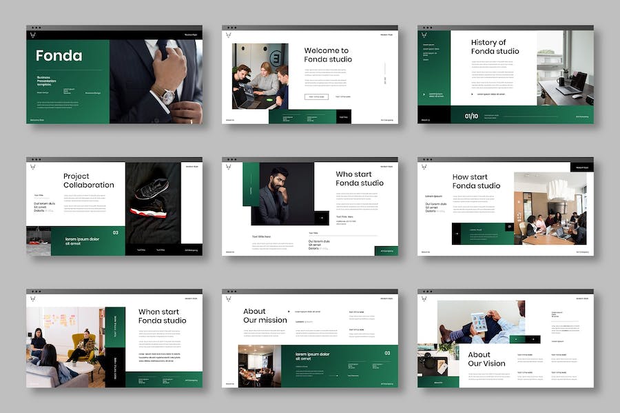 商务企业产品服务介绍推广Keynote模板 - PPT派