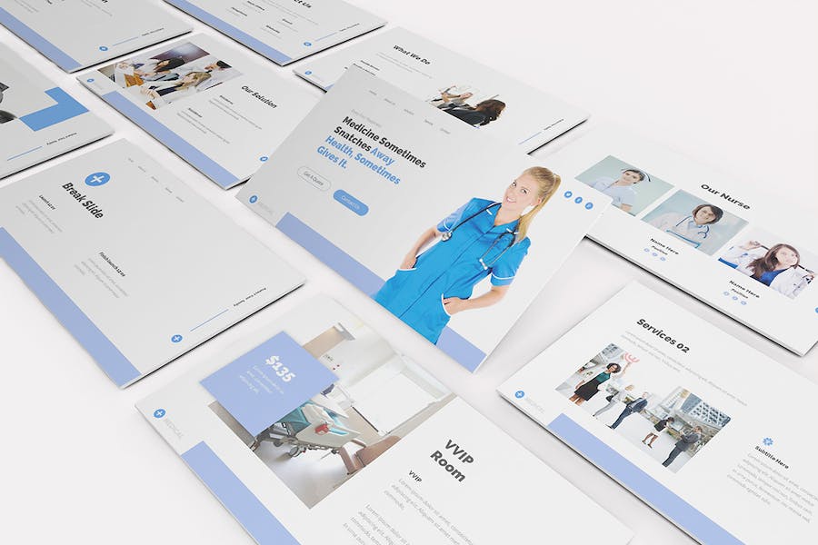 医疗健康服务方案演讲Keynote模板 - PPT派