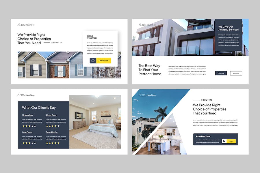 高级房地产置业公司介绍PPT模板 - PPT派