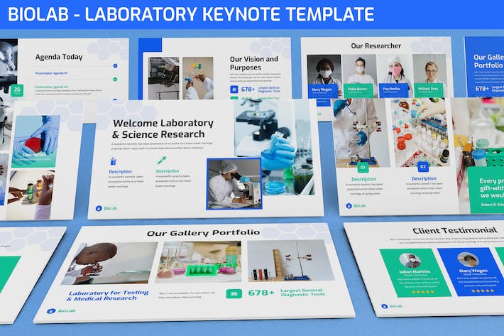 医学医疗研究科学实验室keynote模板- PPT派