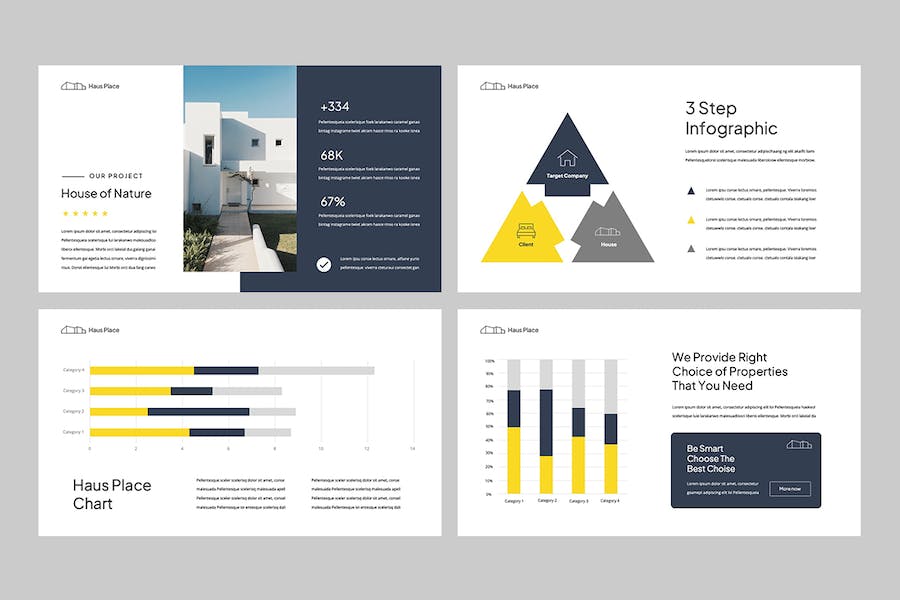 高级房地产置业公司介绍PPT模板 - PPT派