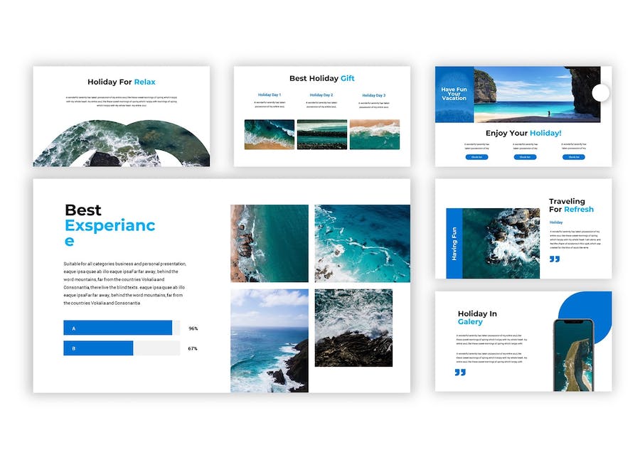 旅游海洋讲述展示区域特色介绍Keynote模板 - PPT派