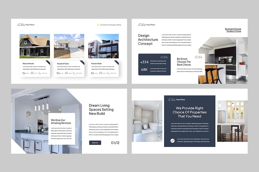 高级房地产置业公司介绍PPT模板 - PPT派