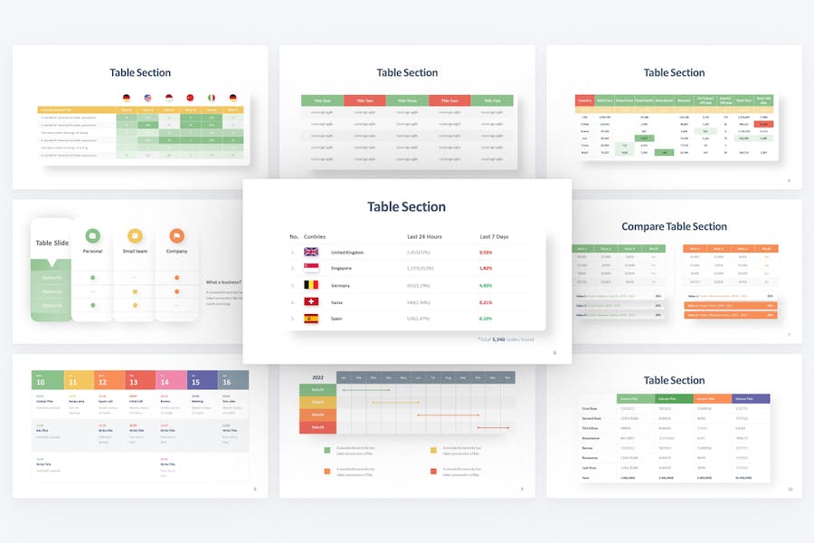 Infocus-table-section-infographic-keynote-template - PPT派