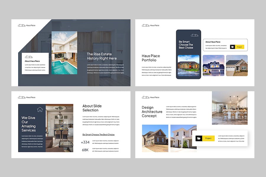 高级房地产置业公司介绍PPT模板 - PPT派