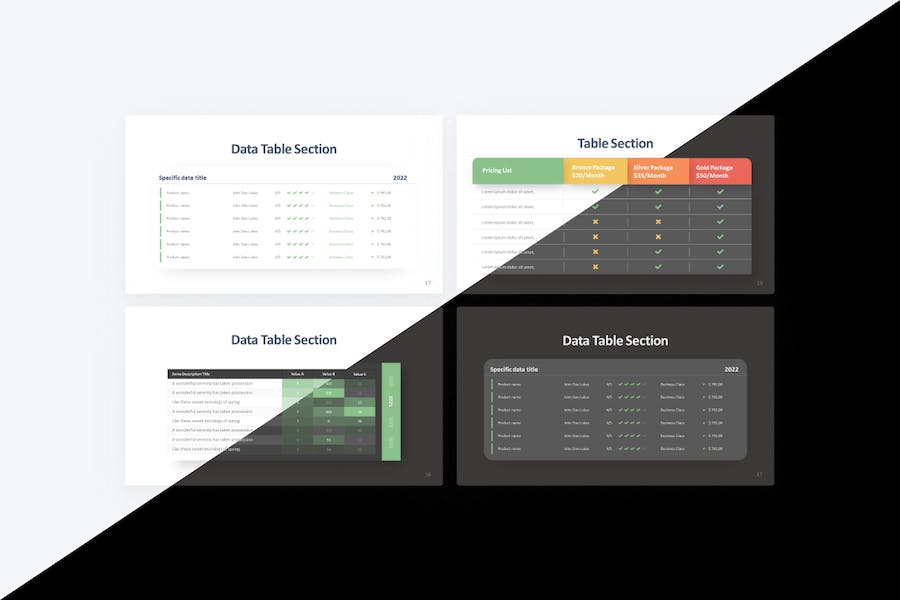 Infocus-table-section-infographic-keynote-template - PPT派