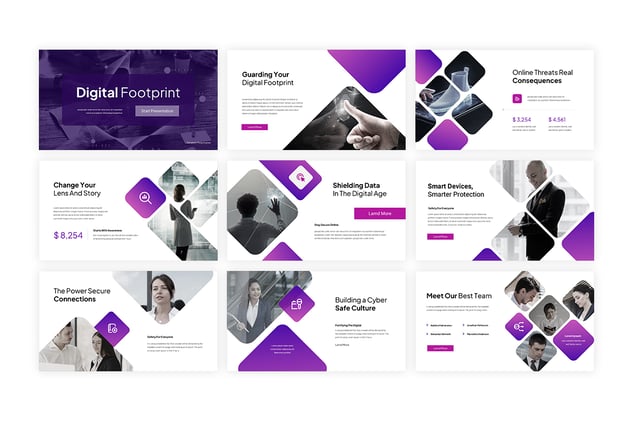 网络安全防护信息安全知识Keynote模板 - PPT派