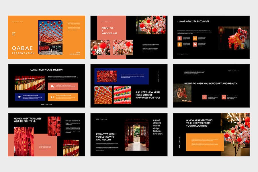 中国农历新年文化习俗国际传播推广PPT模板 - PPT派