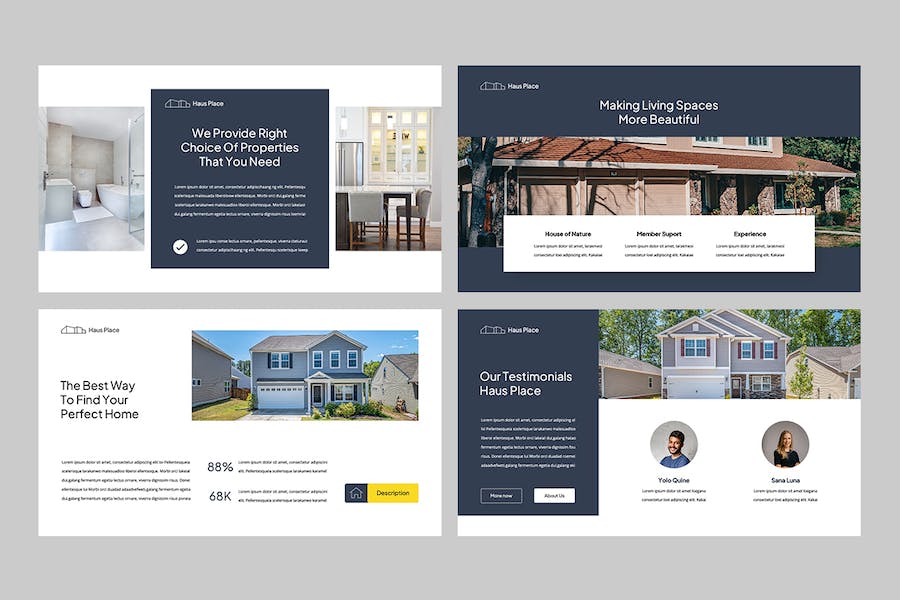 高级房地产置业公司介绍PPT模板 - PPT派