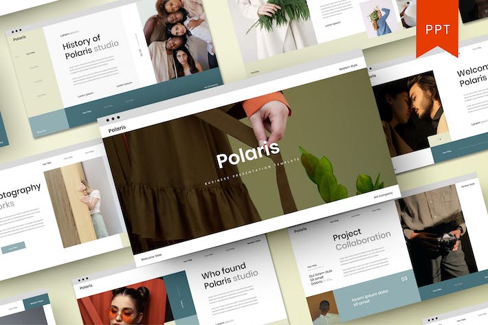 北极星商务企业战略规划宣传PPT模板 - PPT派