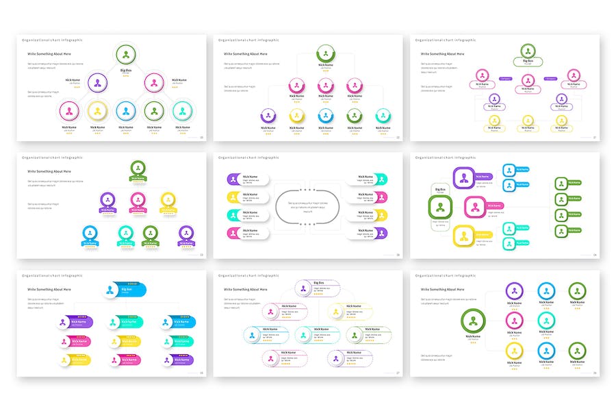 国外组织管理信息图形展示PPT模板 - PPT派