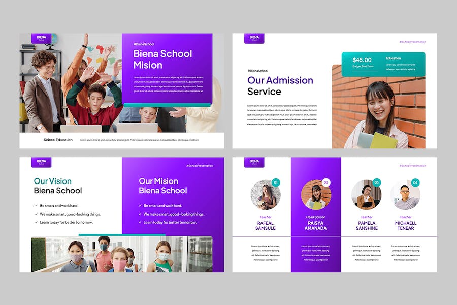 学校教育招生宣传政策介绍Keynote模板 - PPT派