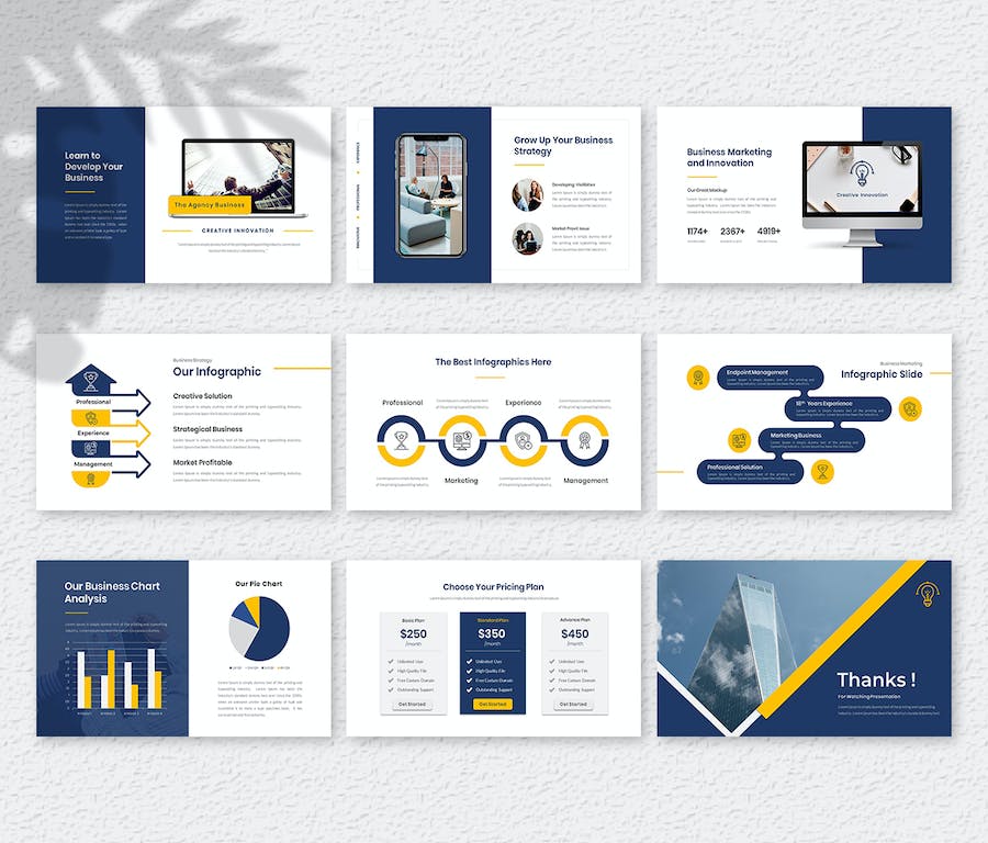 企业机构业务服务展示PPT演示模板 - PPT派