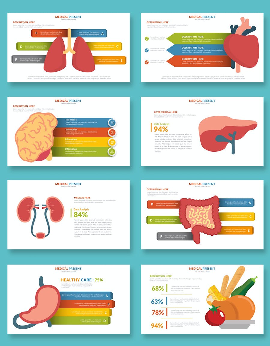 医院网络宣传推广插画图形PPT模板 - PPT派
