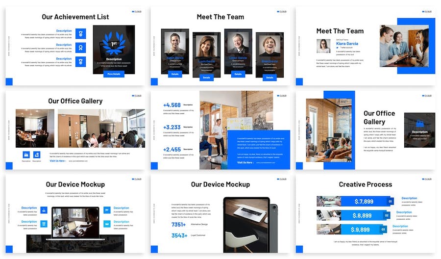 科技网络讲述展示技术应用发展方案PPT模板 - PPT派