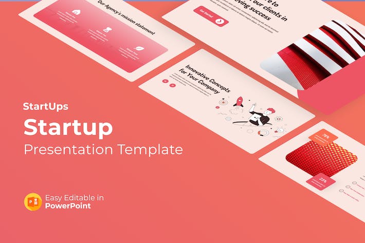 初创公司创业项目商业计划PPT模板 - PPT派