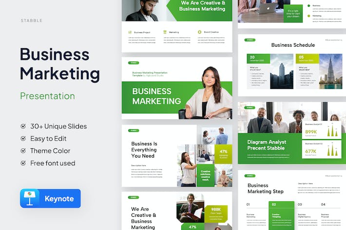 营销推广计划策略执行方案Keynote模板 - PPT派