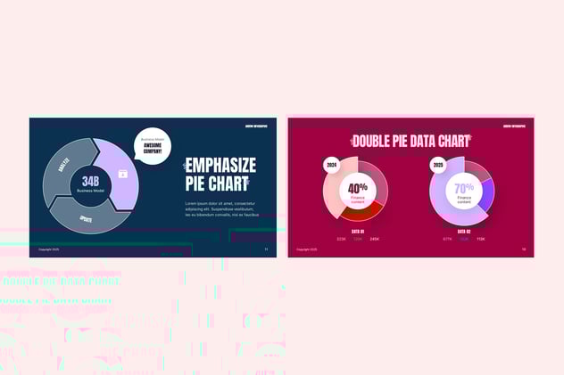 饼图数据分析展示可视化PPT模板 - PPT派
