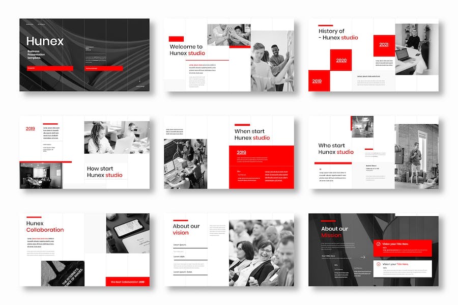 现代商务企业品牌宣传PPT模板 Retry - PPT派