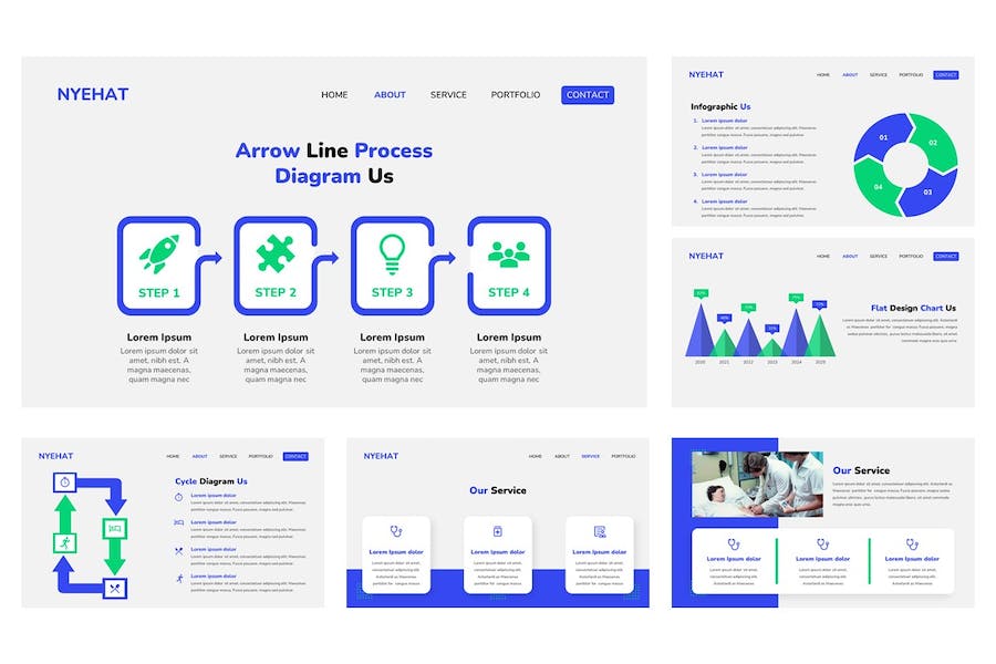 医疗保健健康方案展示Keynote模板 - PPT派