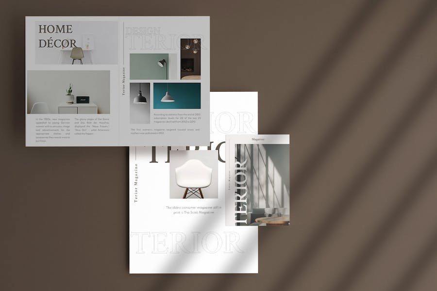 室内家具杂志风格深色高端Keynote模板 - PPT派