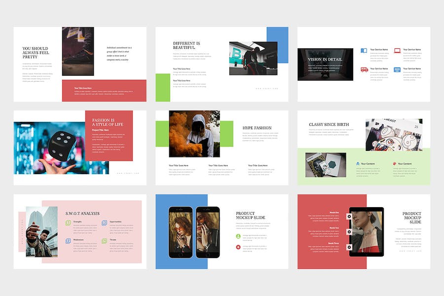 商业主题创意展示Keynote模板 - PPT派