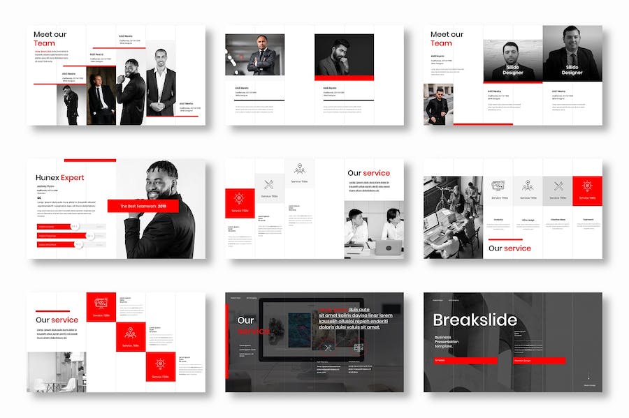 现代商务企业品牌宣传PPT模板 Retry - PPT派