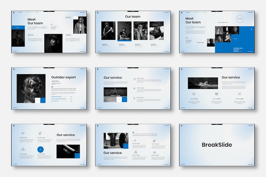 商务企业组织讲述展示Keynote模板 - PPT派