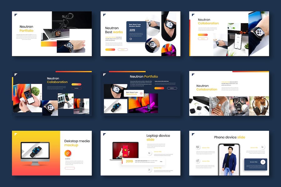 科技商务企业产品项目方案展示PPT模板 - PPT派