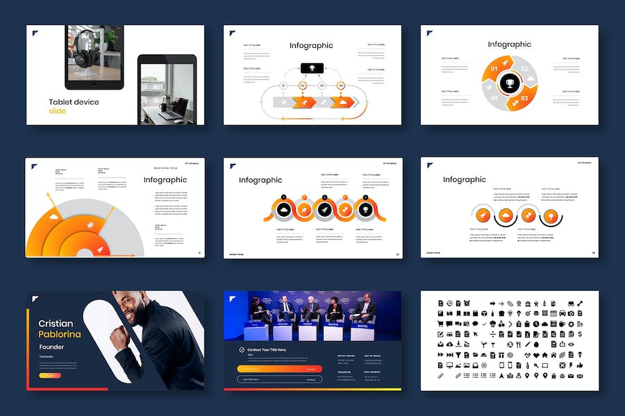 科技商务企业产品项目方案展示PPT模板 - PPT派