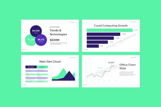 云计算科技创新方案展示PPT模板 - PPT派