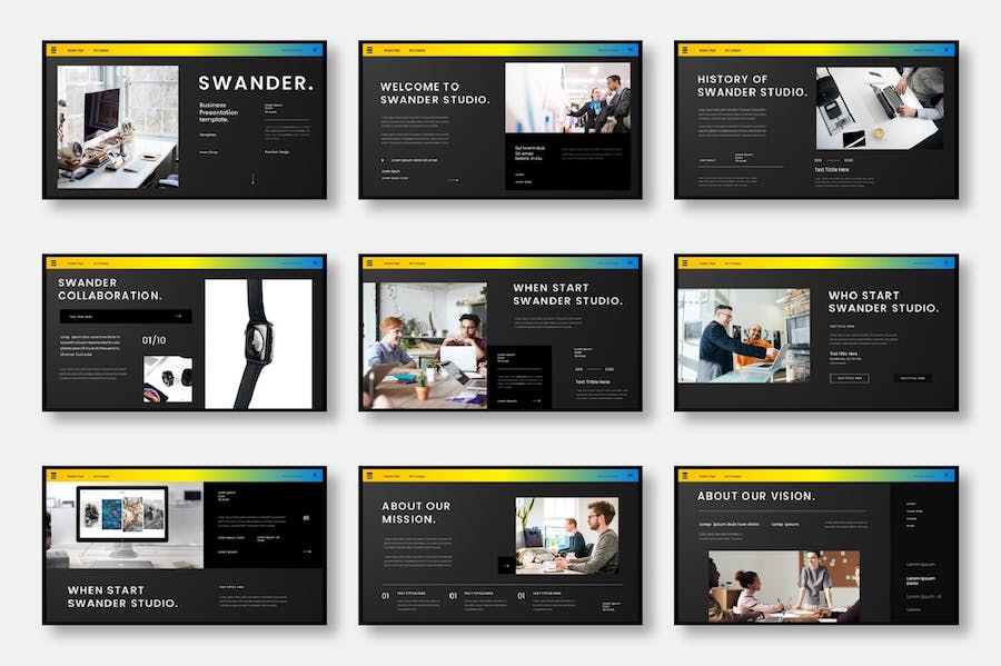 商业企业项目合作推介Keynote模板 - PPT派