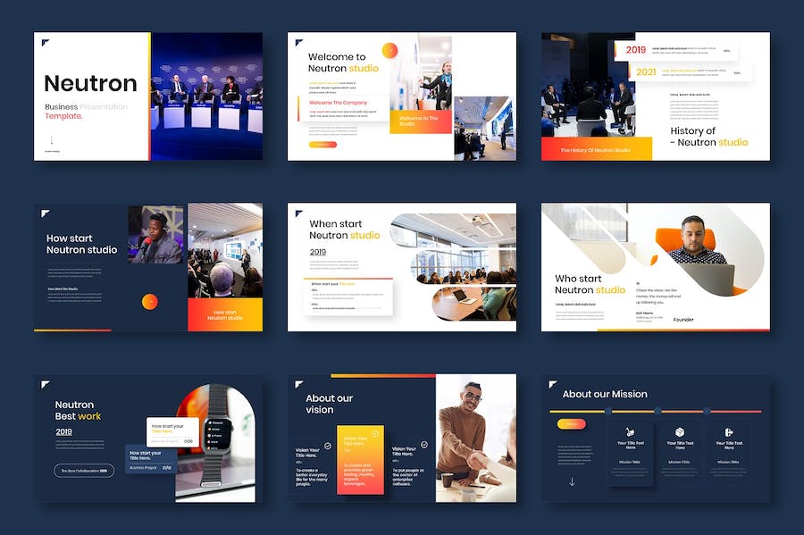 科技商务企业产品项目方案展示PPT模板 - PPT派