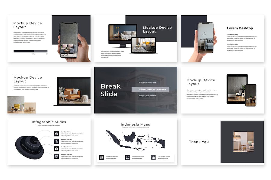 极简主义创意简约商业演讲Keynote模板 - PPT派