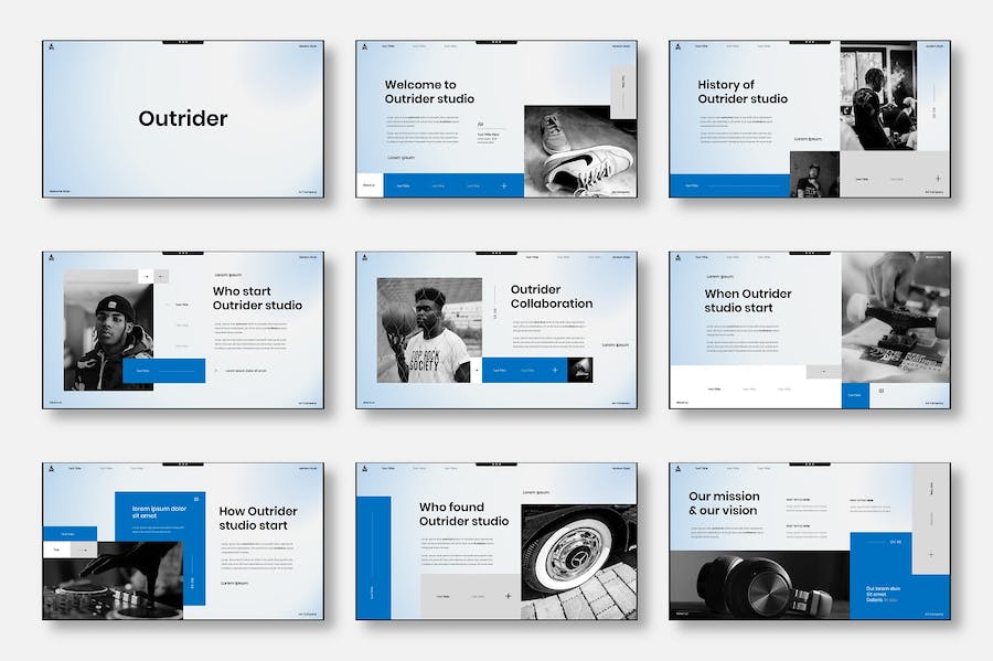 商务企业组织讲述展示Keynote模板 - PPT派