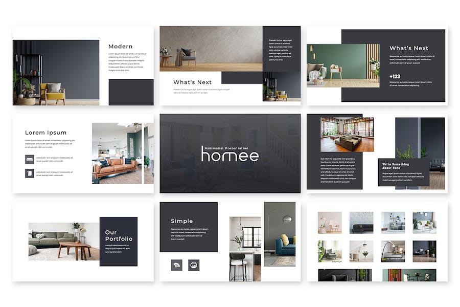 极简主义创意简约商业演讲Keynote模板 - PPT派