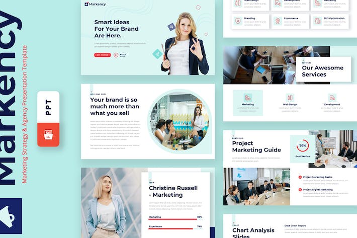 企业市场营销策略规划展示PPT模板 - PPT派