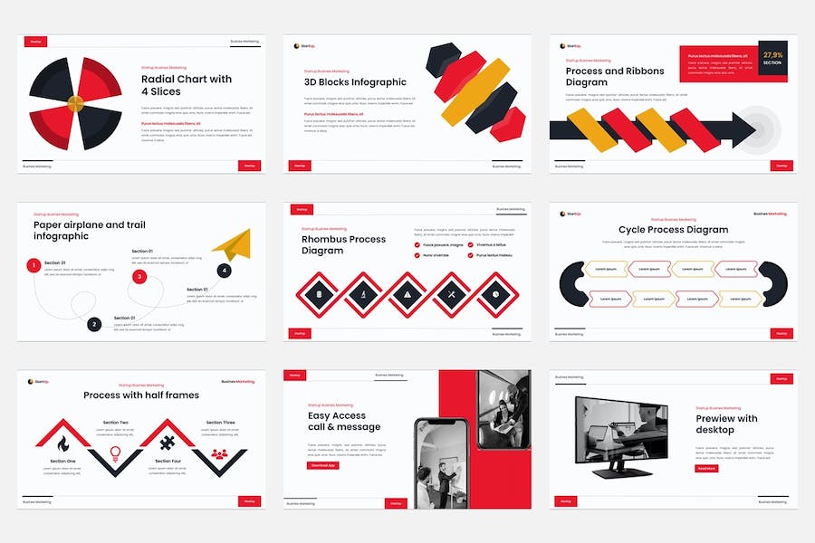 创业企业营销推广品牌建设Keynote模板 - PPT派
