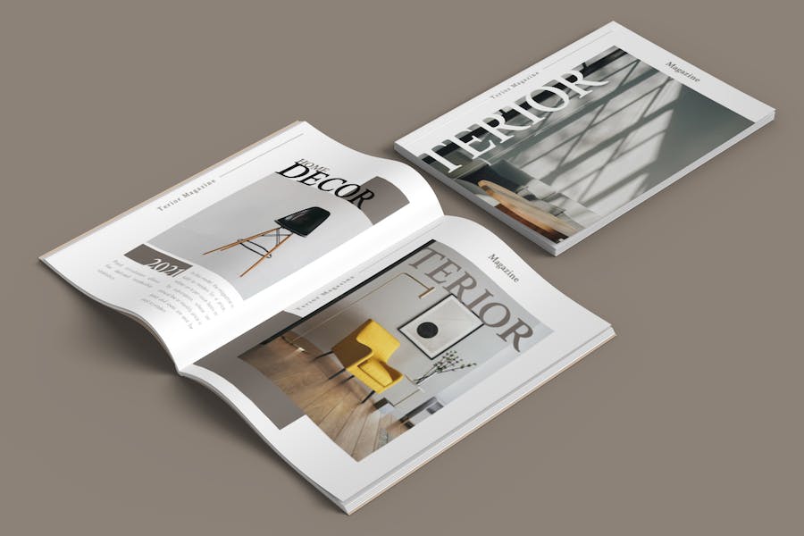 室内家具杂志风格深色高端Keynote模板 - PPT派