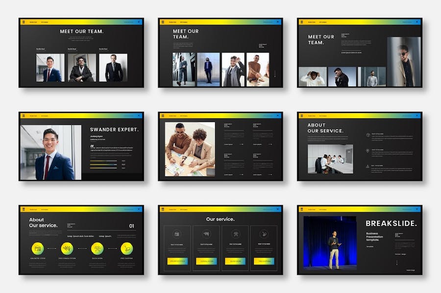 商业企业项目合作推介Keynote模板 - PPT派