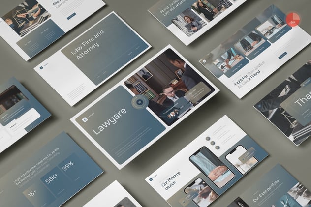 法律与律师服务介绍PPT模板 - PPT派