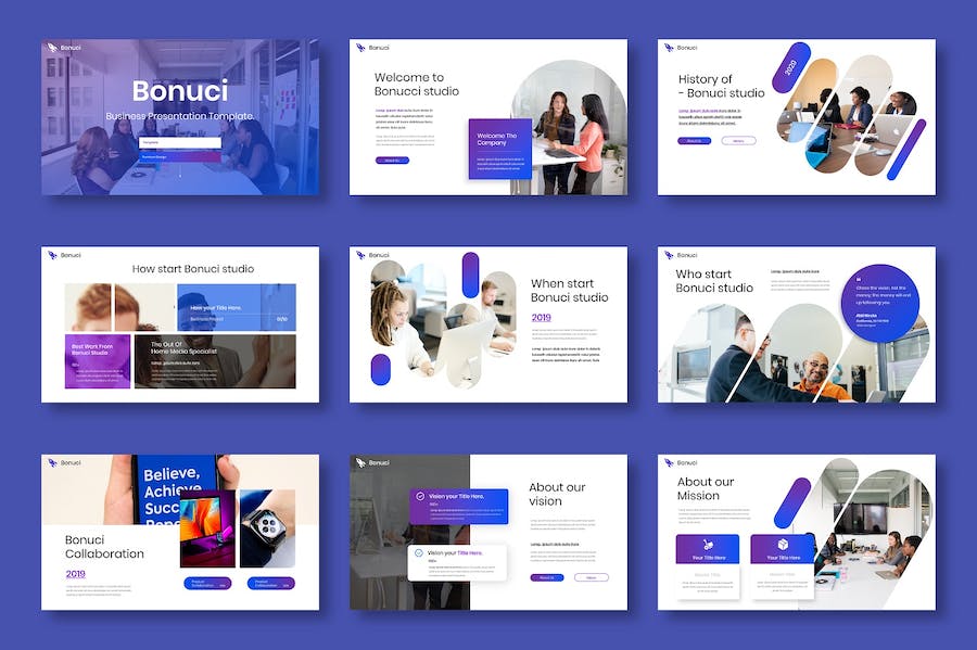 商业企业品牌策略推介Keynote模板 - PPT派