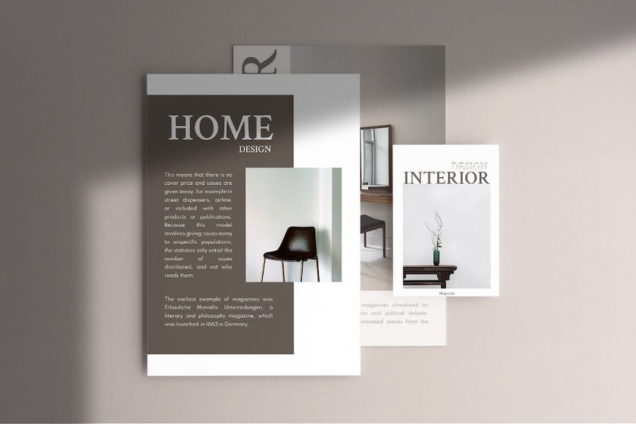 室内家具杂志风格深色高端Keynote模板 - PPT派