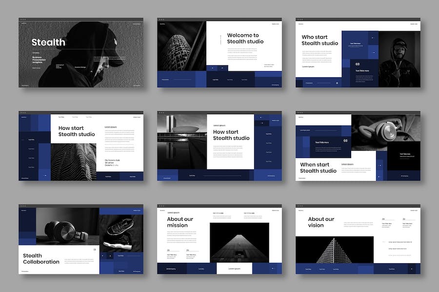 隐秘行动商务企业展示Keynote模板 - PPT派