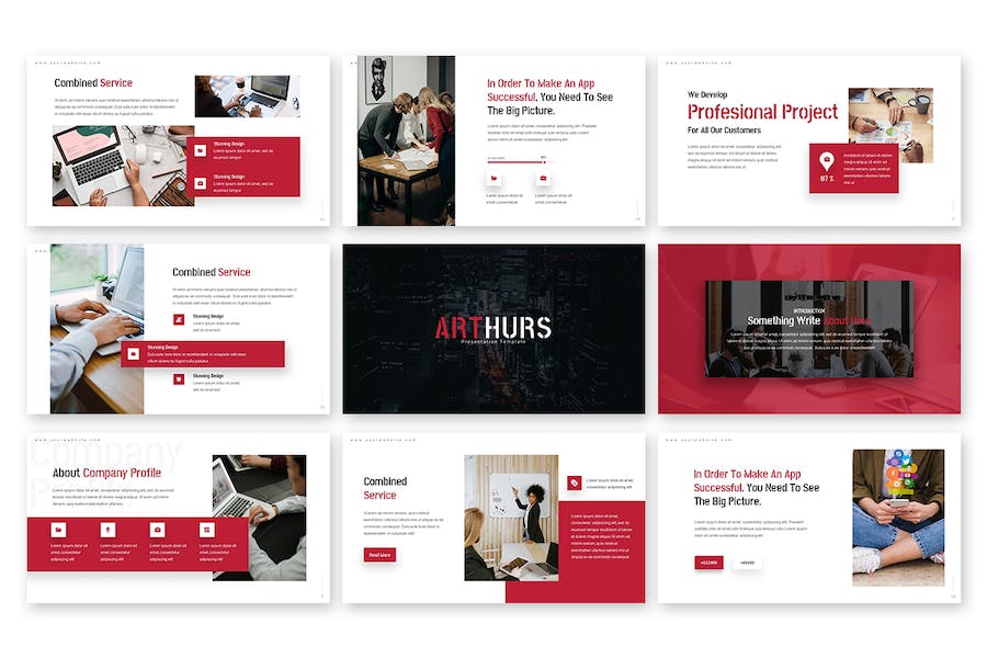 创意设计作品集展示Keynote模板 - PPT派