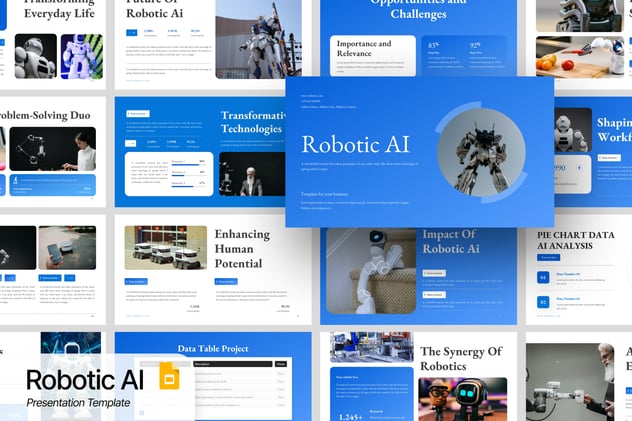 机器人人工智能技术应用方案PPT模板 - PPT派