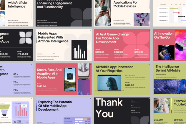人工智能手机移动应用科技产品PPT模板 - PPT派